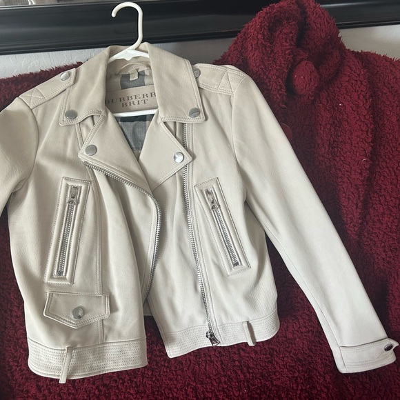 Burberry eco leather jacket nova check Burberry eco leather jacket